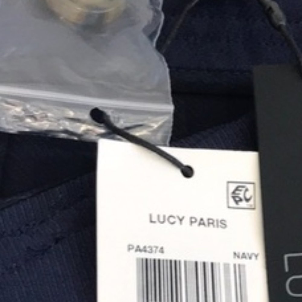 Lucy Paris Diane Button-Front Wide Pants. XS - Picture 7 of 8
